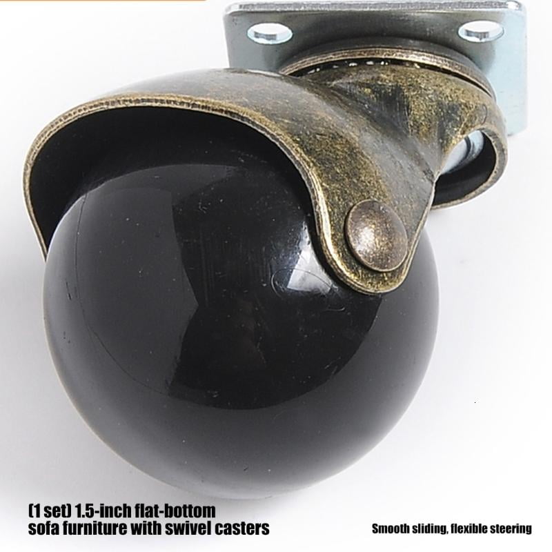 CEORPER Low Noise Ball Caster Wheel Furniture Wheel Swivels Plate Ball Casters