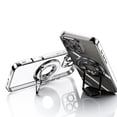 thumbnail image 2 of Compatible with iPhone 11 Pro Max Case with 360° Spin Magnetic Ring Stand [Compatible with MagSafe] Full Camera Lens Protector Plating Clear Luxury Phone Case for iPhone 11 Pro Max,Silver, 2 of 7