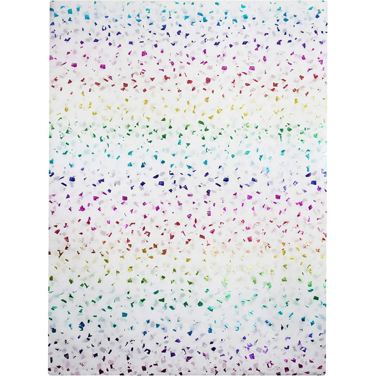  Made in USA 50-Sheet Hot Stamp Glitter Gift Tissue Paper Pack,  20 X 30 (Silver on White) : Health & Household