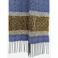 thumbnail image 3 of Blue Celtic Knot Jacquard Scarf For Men Made By Calzeat, 3 of 3