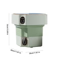 thumbnail image 3 of Zzbeans Portable Washing Machine, Foldable Mini Washer for Underwear Socks, 17L Large Capacity Compact Laundry Machine with Wash Dry Functions for Home Dorm RV Travel, 3 of 5