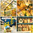 thumbnail image 6 of Diy Miniature Dollhouse Kit, Green House With Furniture And Led Lights, Wooden Dollhouse Kit, Best Birthday And Christmas Gifts For Women And Girls (Cathy'S Flower House), 6 of 9