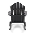 thumbnail image 4 of Christopher Knight Home Hollywood Outdoor Adirondack Acacia Rocking Chair by  dark grey finish, 4 of 5