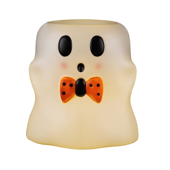 Mr. Halloween 18in Lit Blow Mold Ghost Bowl, White