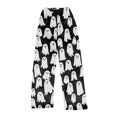 thumbnail image 3 of Halloween Womens Flannel Pajama Pants Pumpkin Ghost Skeleton Stretchy Soft Lightweight Skull Spooky Pj Pants Halloween Outfits, 3 of 6