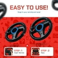 thumbnail image 5 of Old Skool Mario Kart Racing Wheel Compatible with Nintendo Wii and Wii U 2 Pack - Black, 5 of 7