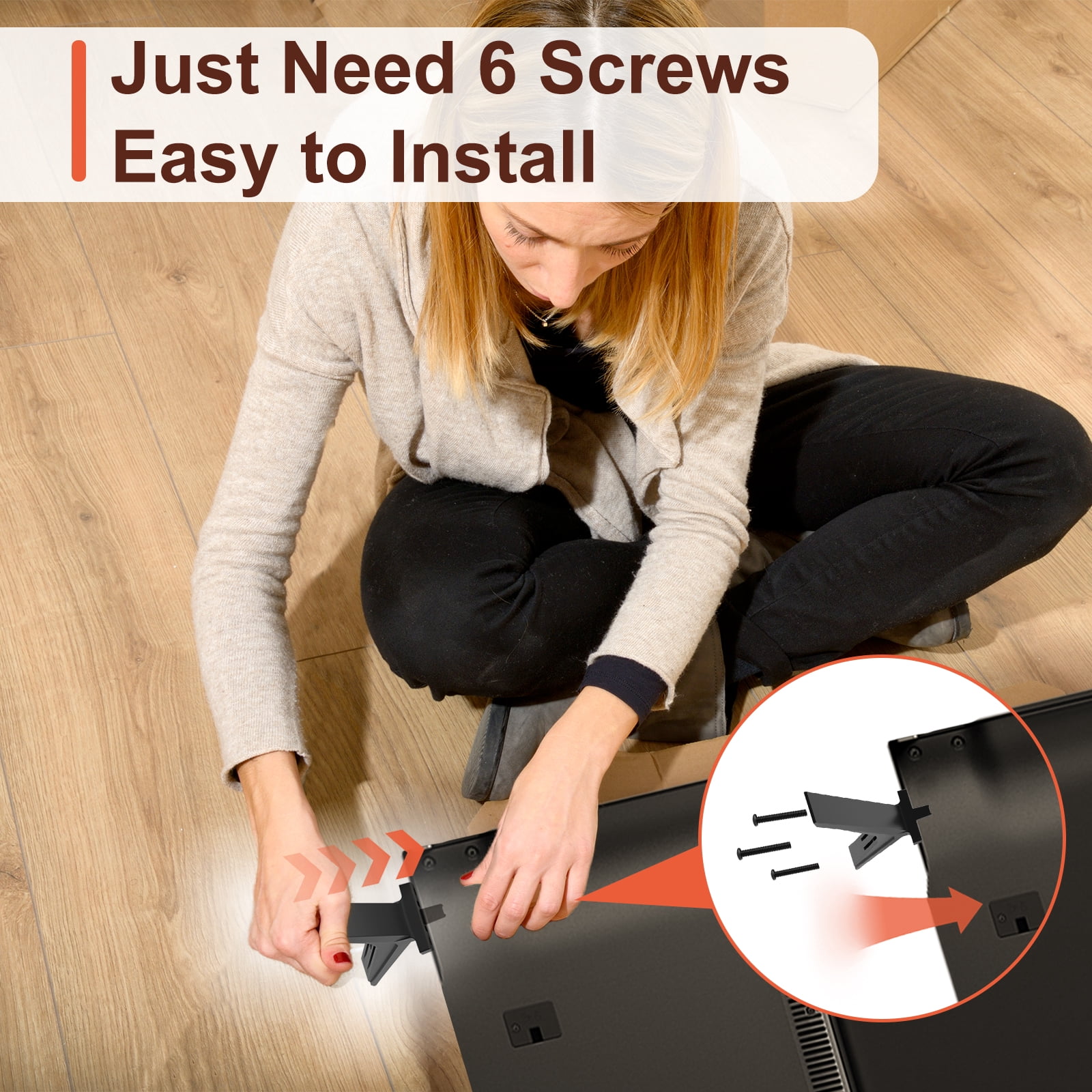 Stand for LG TV Legs Replacement, Only for LG 70" 75" 82" 86" TV Models We List, for 70UP8070 70UQ7070ZUD 70UQ7590PUB 70UQ8000 75UP8070 75UQ8000 82UP8770 86UP8770 86UQ8000 86UQ7070 86UQ7590