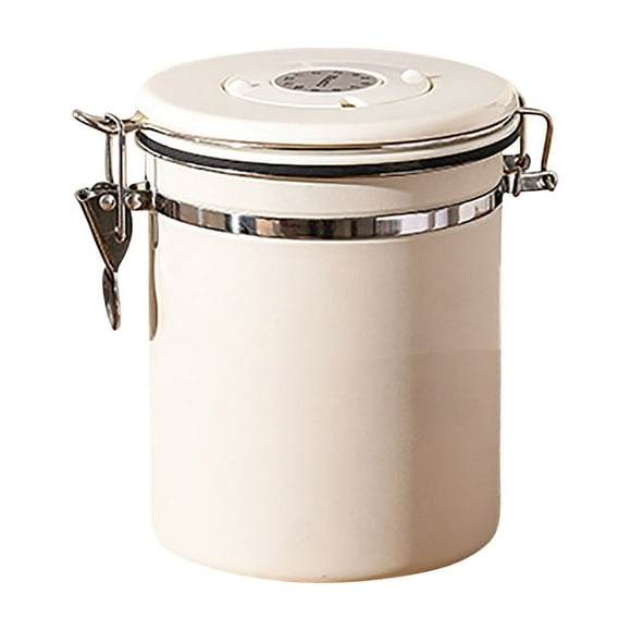 Fiudx Almacenamiento de Café, Frasco Hermético para Granos, Bote para Café Freshlock, Cafetera con Válvula Unidireccional, para Uso En Casa o En La Oficina, Regalo para Amantes Del Café, Construcción