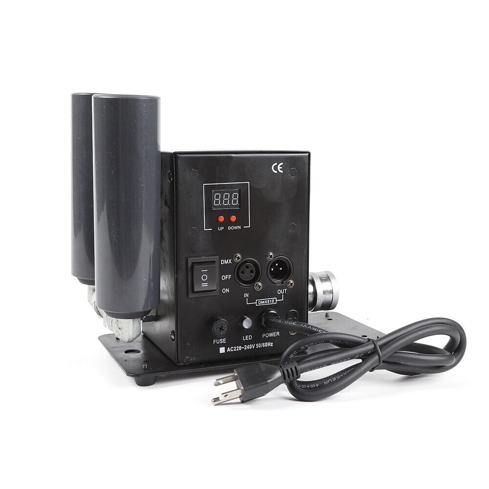 Miumaeov Black Smoke Machine Co2 Column Fog Machine Smoke Stage Atmospheric Effects Machine for Wedding Halloween Party 9.45*5.12*9.06in