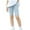 Light Blue, variant on yillto Girl's Short Leggings Stretchy Shorts Mid Thigh Lightweight Athletic Workout Biker Pants