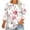 White Plus Size Blouse for Women_b, variant on CYMMPU Blouses for Women Dressy Casual Round Neck Spring Tops 3/4 Sleeve Floral Printed Summer Fashion Shirts Loose Fit Tunic Tops Plus Size Blouse Pink XL