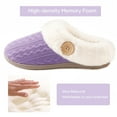 thumbnail image 3 of ULTRAIDEAS Women's Fuzzy Comfy Fleece Lined Winter Slippers with Memory Foam Warm Knit House Slippers for Women Slip on Indoor Outdoor Bedroom House Shoes, 3 of 6