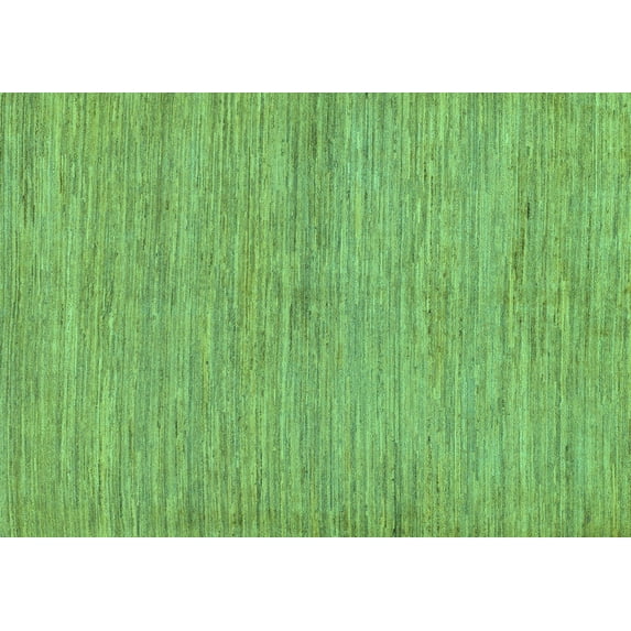 Ahgly Company Machine Washable Indoor Rectangle Abstract Turquoise Blue Modern Area Rugs, 7' x 10'