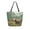Cow in Green Rolling Hills, variant on Open Top Canvas Tote Bag with Zipper Reusable Shopping Bag 13.5x15" Roomy Carryall Seashells and Bows
