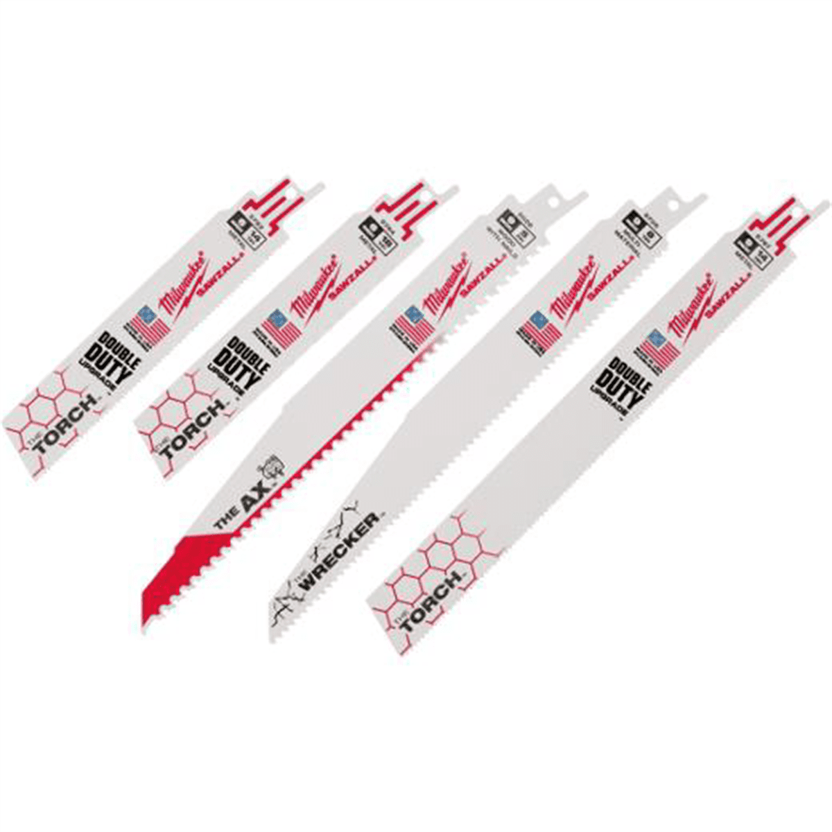 Milwaukee Tool SAWZALL Demolition Blade Set - 5PC