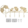 thumbnail image 1 of YUMILI Porte-Manteau Mural - Porte-Manteau Mural Design Feuille de Ginkgo, Cintre pour Sac à Dos à Fixation Murale de Style Simple et Élégant pour Vêtements Chapeau Clés, 1 of 14