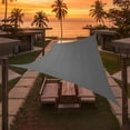 thumbnail image 2 of FITHOOD Artpuch Custom Size Dark Grey Sun Shade Sail Triangle Canopy 185 GSM Durable Fabric UV Block Awning for Outdoor Patio Garden Backyard (Customized Available), 2 of 2