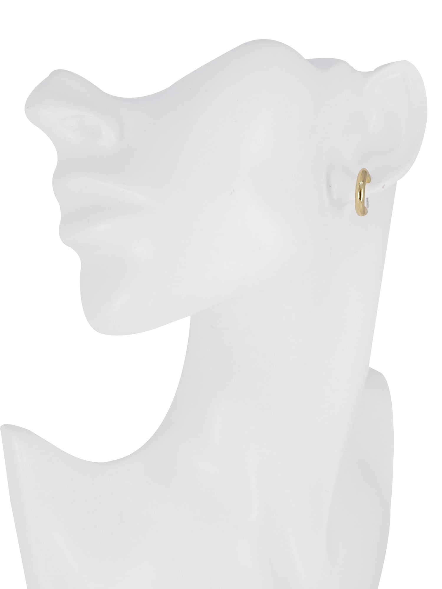 Time and Tru Women's Metal 6 Pair Hoop Earring in Gold and Rhodium Plated