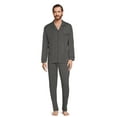 thumbnail image 2 of Hanes Men’s Ultrasoft Breathable Cotton Modal Stretch Knit Pajama Set, 2-Piece, Sizes S-5XL, 2 of 5