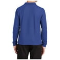 thumbnail image 2 of Mafoose Youth Long Sleeve Silk Touch Polo Royal L, 2 of 4