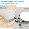 thumbnail image 3 of MesaSe Yurnero 2 Packs Rechargeable Motion Sensor Ceiling Light Indoor/outdoor  Wireless Battery Powered Shower Light  5000K Motion Activated Flush Mount LED Light For Closet Pantry Shed, 3 of 7