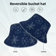 thumbnail image 2 of Balery Snowflake Dark Blue Sombreros para el sol para hombre y mujer, sombrero de pescador con UPF 50+, 2 of 6