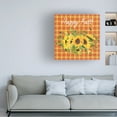 thumbnail image 2 of Canvas Wall Art - Jean Plout 'Fall Plaid Celebration A' Wall Art for Living Room, Bedroom, or Office Décor by Trademark Fine Art - 14 x 14 Inches, 2 of 4