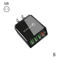 thumbnail image 1 of QC3.0 Fast Quick Charge 4 USB Ports Hub Wall Charger Power Adapter US EU Plug HO F9C9, 1 of 9