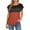 Orange womens tops summer, variant on USSUMA Womens Plus Tops and T-Shirts - T Shirts for Women Short Sleeve Summer Tops O-neck Lace Patchwork Shirts Summer Basic Loose Casual Tops Tee Shirts 2022 Beach