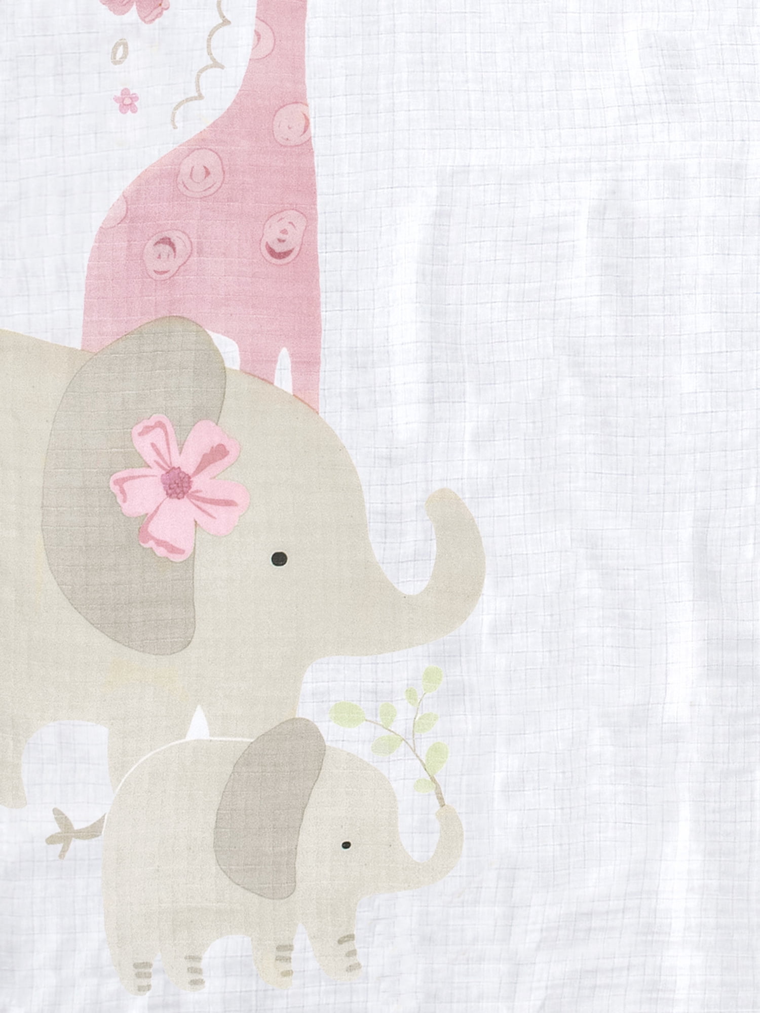 Gerber Baby Girl Milestone Blanket & Frame Set, 2-Piece, White Safari