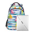 thumbnail image 7 of FORMRS Kids School Backpack Elementary Student Unisex Travel Bookbag with Reflective Stripes, Yellow Hand Drawn Sailboats, 7 of 7