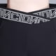 thumbnail image 5 of Pantalones rectos de pierna ancha para mujer Pantalones largos Palazzo Pantalones rectos, elásticos Todos Negro, 5 of 5