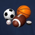 thumbnail image 3 of CafePress - Sports Balls Dark T Shirt - Men's Classic Graphic Cotton T-Shirt, 3 of 4