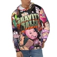 thumbnail image 2 of Gravity Falls Men's Hoodie With Color Drawstrings Sweatshirt Hooded Pullover Print Winter Coat Jacket Small, 2 of 9