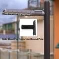 thumbnail image 3 of 2-3/8” OD Horizontal Tenon Arc Adapter, 3in or 4in Round Pole Bracket for LED Lights, 3 of 9
