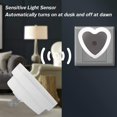 thumbnail image 3 of Hweilai LED wall mounted night light with intelligent automatic on/off sensor 4-piece set, 3 of 5