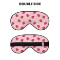 thumbnail image 2 of Xecao Strawberries for Soft Fluffy Sleeping Blindfold, Nap eye cover tailored for the utmost comfort for girls, women, kids, and adults., 2 of 7