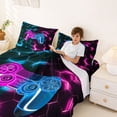thumbnail image 3 of Erosebridal Colorful Ombre Gamepad Queen Sheet Sets,Modern Gamer Gaming Bed Set For Kids Boys 4-Piece, 3 of 6