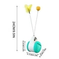 thumbnail image 4 of Xihbxyly Juguete Interactivo para Gatos, Bola Giratoria de 360 Grados, Atractiva Bola de Hierba Gatera, Juguete Multifuncional, Juego En Interiores, Gatos Felices y Saludables, Material Abs Seguro., 4 of 7