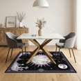 thumbnail image 3 of ODIKA 5'x7' Washable Area Rug Halloween Gothic Witchy Mushroom Motif Border Moody Funky Throw for Small Living Room, Bedroom, Easy Care, Non-Shedding, Pet Friendly, 3 of 7