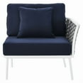 thumbnail image 4 of Modway Stance Modern Fabric & Aluminum Outdoor Right-Facing Armchair in Navy, 4 of 9