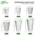 thumbnail image 4 of [400 PACK] 12oz White Paper Coffee Cups - Disposable Coffee Cups - Hot Drink, Tea, Coffee, Cappuccino, Hot Chocolate, Chai, Chai Latte by EcoQuality, 4 of 5