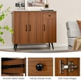 thumbnail image 6 of Costway Buffet Cabinet with 3 Doors & Pull-out Drawer Adjustable Shelves Anti-Tipping Kits, 6 of 10