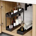 thumbnail image 2 of Timotech Carrito Almacenamiento Ruedas Organización, Estante Móvil 3 Niveles, Organizador Baño, Carrito Utilitario Cocina, Baño, Lavandería Chico, color Negro, 2 of 8