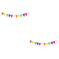 thumbnail image 3 of Advancent Banner Fiesta Mexicana Decoraciones Guirnalda Varias colas Interior Exterior Plástico Fiesta Photo Props Festival Suministros triángulo triángulo 2piezas, 3 of 6