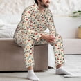 thumbnail image 7 of Lsque Colorful Autumn Pattern Long Sleeve Pajama Set for Men - Soft 2-Piece Sleepwear and Loungewear Set with Pockets, Comfy Nightwear-Large, 7 of 7