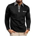 thumbnail image 2 of Yusimy Men's Plaid Color-Block Long Sleeve Shirt Button-Down Collar Pocket Casual Fashionable Top, 2 of 8