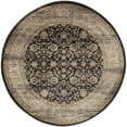 thumbnail image 4 of SAFAVIEH Vintage Roseann Traditional Area Rug, Black/Ivory, 8' x 11', 4 of 5