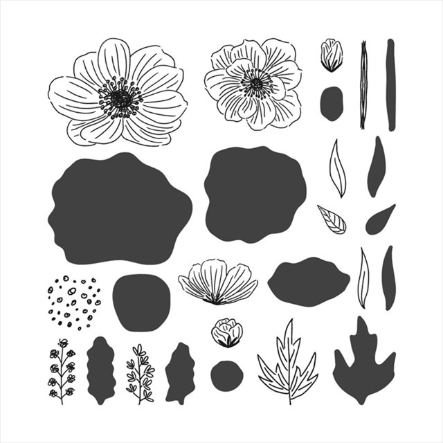 Sello de flor de silicona Wdftyju Troqueles de corte de papel para Álbum de recortes (B)