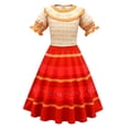 thumbnail image 1 of Disfraz de Disney Mirabel Isabela para niñas, vestido de princesa, traje de Cosplay, Encanto, Carnaval, fiesta de cumpleaños, corona, ropa, bolso, Encanto, 1 of 5
